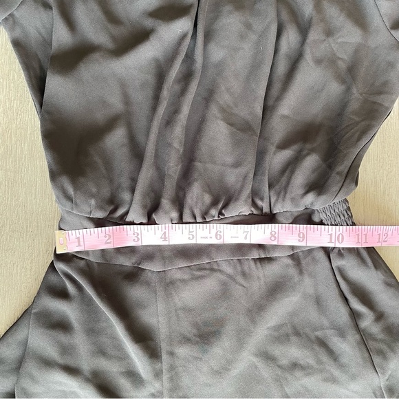 WHBM Black Flutter Sleeve Romper Onesie Jumpsuit 0P - Picture 9 of 10